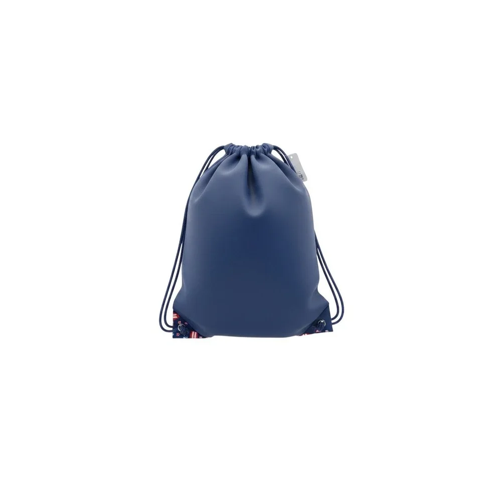 Claire's Drawstring Bag Kids OS Blue New USA Neon Heart Stars Patriotic Cinch